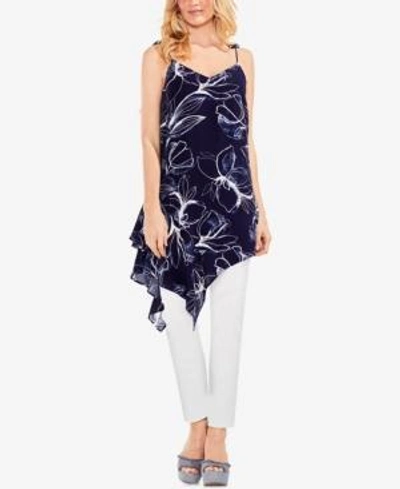 Shop Vince Camuto Asymmetrical Tunic In Night Sky