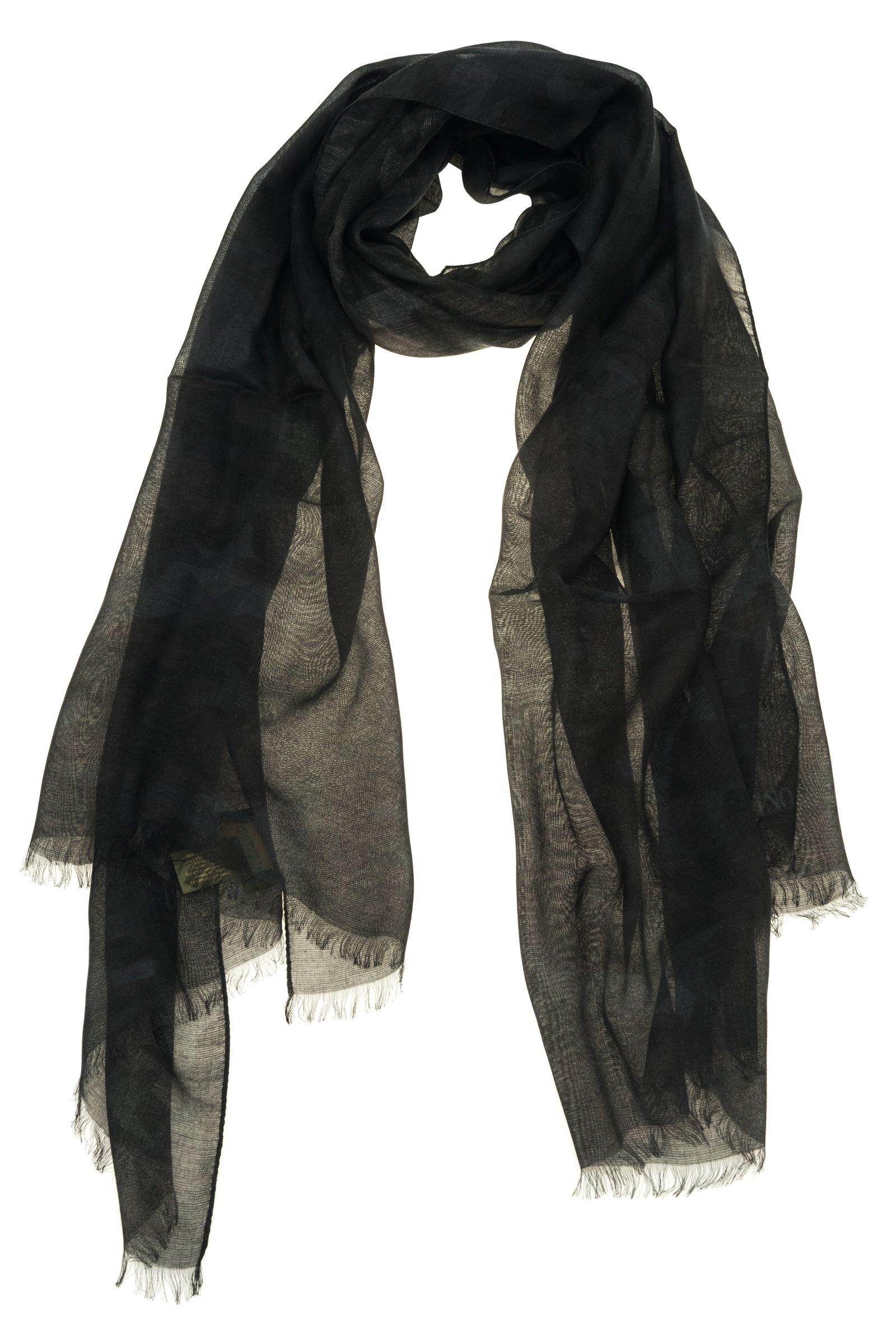 Valentino 70x180 Scarf In Black ModeSens