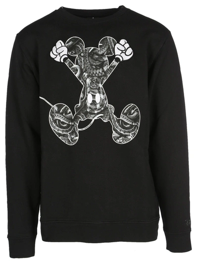 Shop Marcelo Burlon County Of Milan Mickey Mouse Sweatshirt In Black