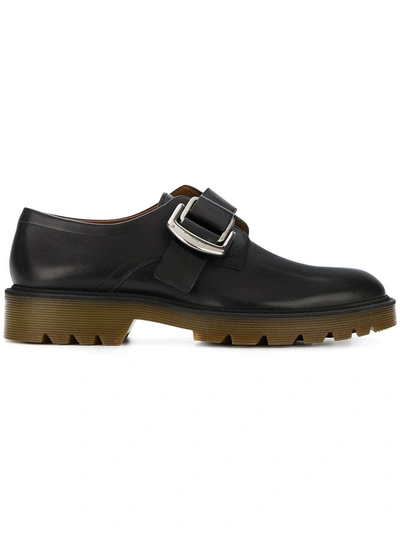 Shop Givenchy Oversized Buckle Monk Shoes
