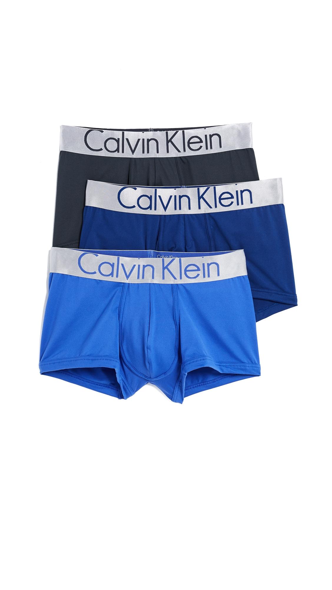 calvin klein men's steel micro low rise trunks