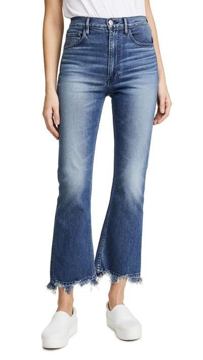 Shop 3x1 Empire Crop Bell Jeans In Deco Wash