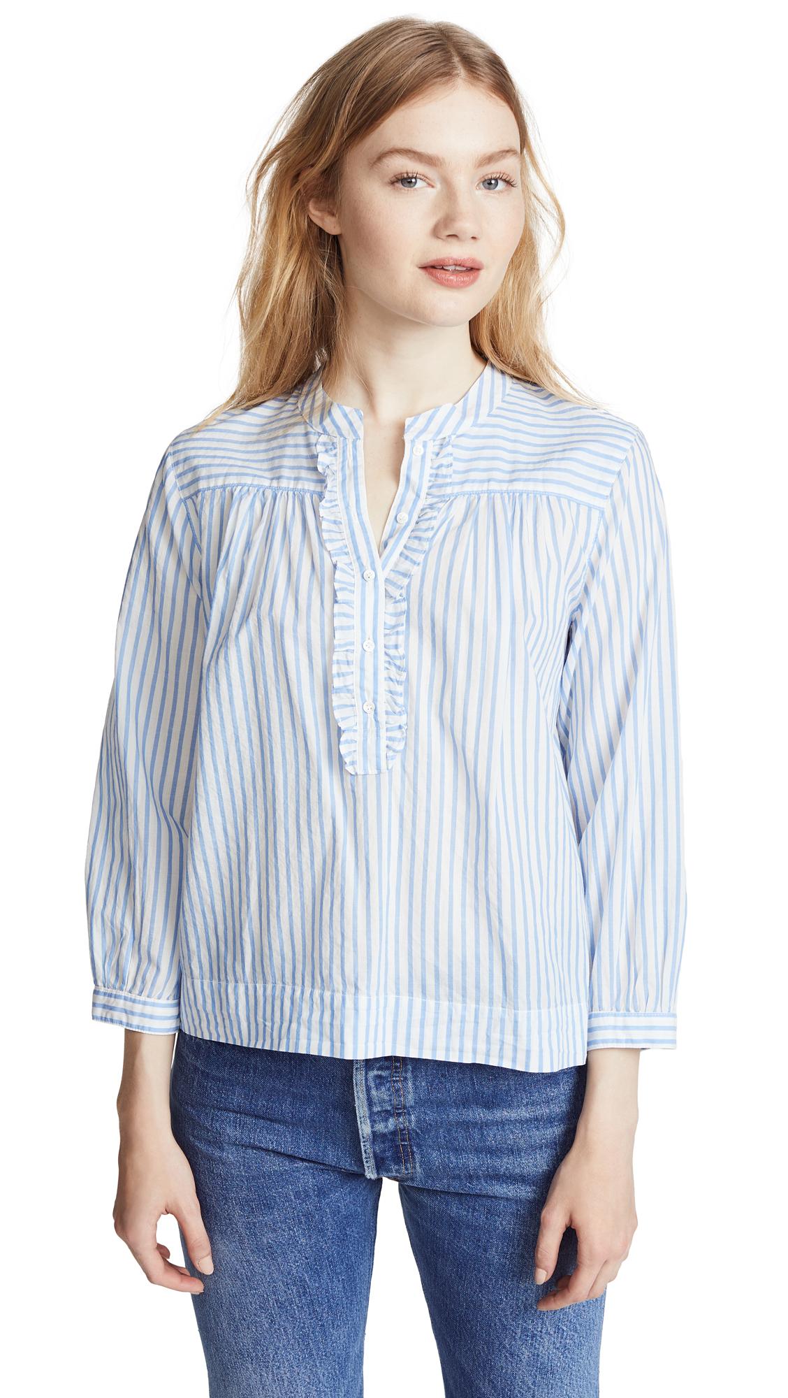 Xirena Frankie Blouse In Pacific Blue | ModeSens