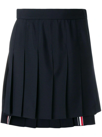 asymmetric pleated skirt