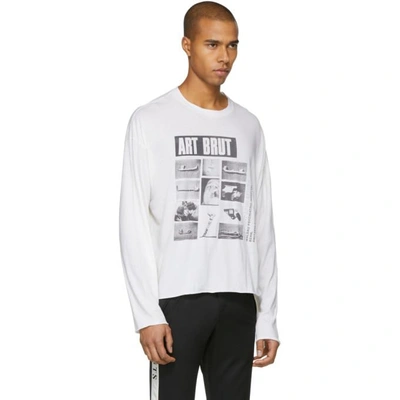 Shop Enfants Riches Deprimes White Long Sleeve Art Brut Dubuffet T-shirt In White/black