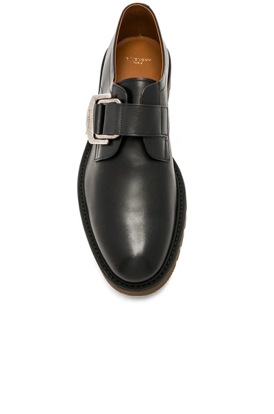 Shop Givenchy Leather Cruz Monks In Black