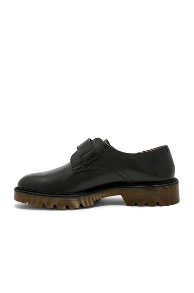 Shop Givenchy Leather Cruz Monks In Black