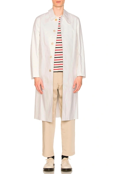 Shop Maison Margiela X Mackintosh Coat In White