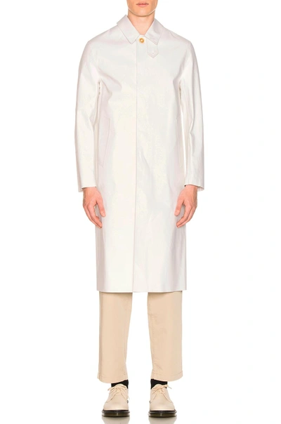 Shop Maison Margiela X Mackintosh Coat In White