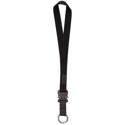 Shop Alyx Black Rollercoaster Lanyard Keychain