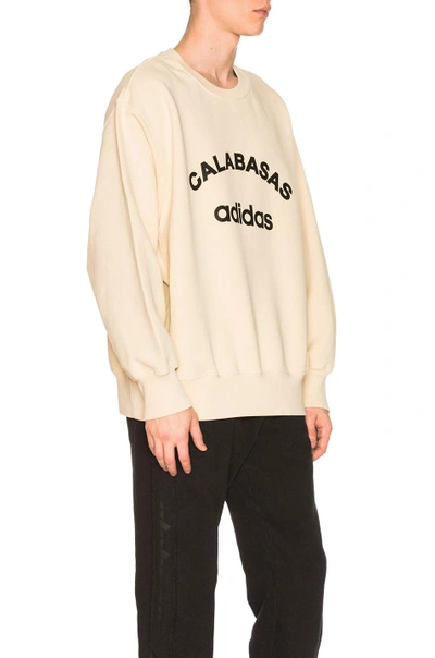 Shop Yeezy Season 5 Crew Rib Side Sweatshirt In Neutrals