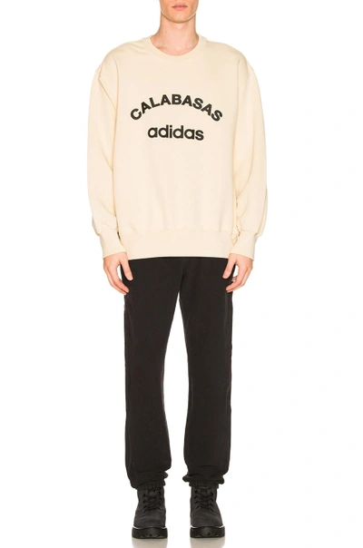 dief Reis Zelden Yeezy Calabasas Adidas Print Cotton Sweatshirt In Neutrals | ModeSens