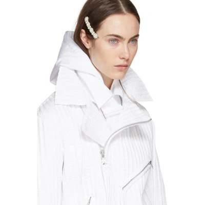 Shop Craig Green White Cord Biker Jacket