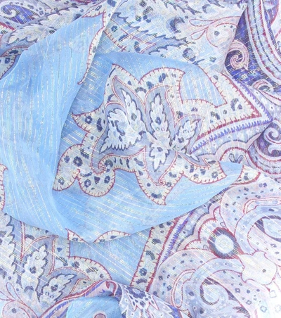 Shop Etro Printed Silk-blend Scarf In Female