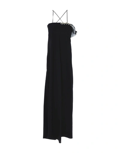 Shop Atos Lombardini Long Dress In Black