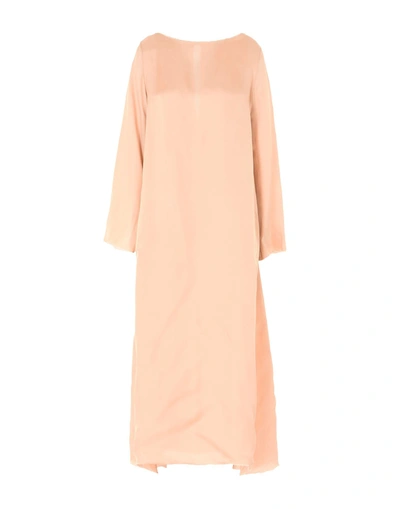 Shop Daniela Pancheri Long Dress In Pale Pink