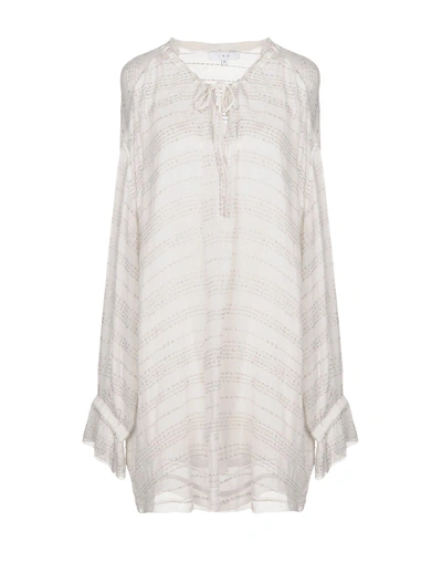 Shop Iro Short Dresses In Light Grey