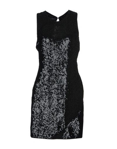 Shop Roberto Cavalli Short Dress In Black