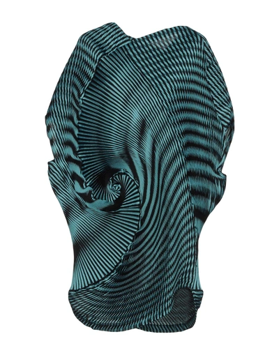 Shop Issey Miyake Short Dress In Turquoise