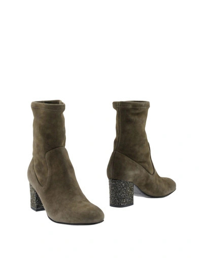 Shop Alberto Gozzi Ankle Boot In Military Green