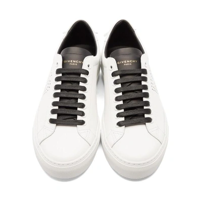 Shop Givenchy White And Black 1952 Urban Street Sneakers In 116 Wht/blk