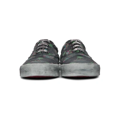 Shop Palm Angels Black Distressed Palms Sneakers