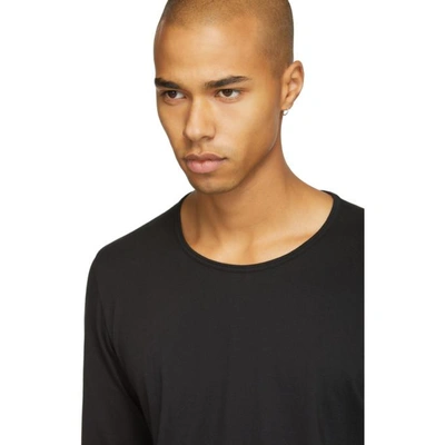 Shop Attachment Black Three-quarter Sleeve T-shirt