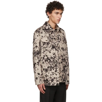 Shop Givenchy Beige Hydrangea Jacket