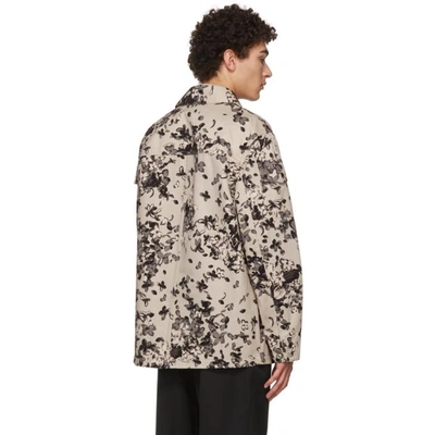 Shop Givenchy Beige Hydrangea Jacket