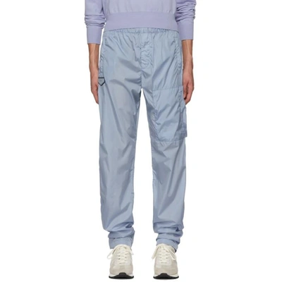 Shop Givenchy Blue Nylon Jogging Lounge Pants In 452 Blue