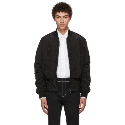 Shop Givenchy Black Trompe Loeil Bomber Jacket In 001 Black