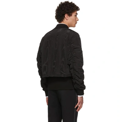 Shop Givenchy Black Trompe Loeil Bomber Jacket In 001 Black