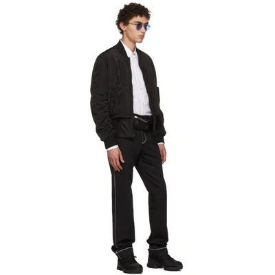 Shop Givenchy Black Trompe Loeil Bomber Jacket In 001 Black