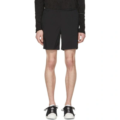 Shop Kolor Black Nylon Drawstring Shorts In C-black