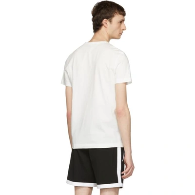 Shop Moncler Off-white Flag Pocket T-shirt In 034 Offwhit