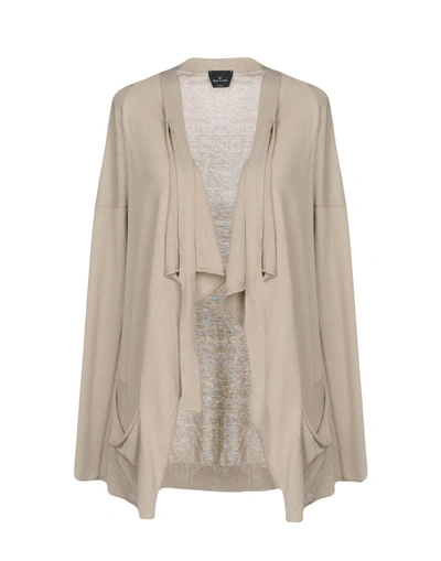 Shop Gotha Woman Cardigan Light Grey Size 3 Cotton, Viscose