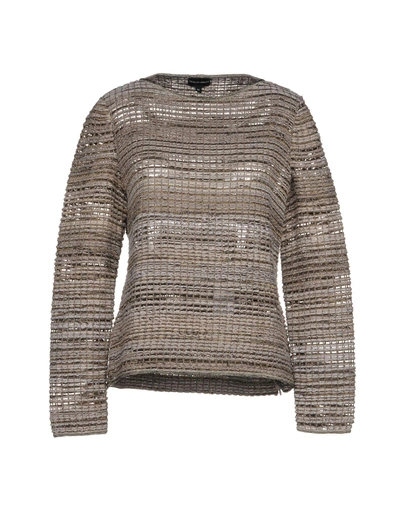 Shop Giorgio Armani Sweater In Grey