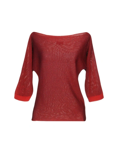 Shop Armani Jeans Sweater In Red