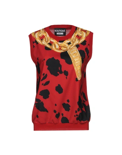 Shop Boutique Moschino Sweater In Red