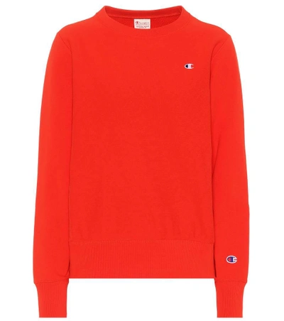 Shop Champion Cotton Sweatshirt In Red