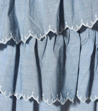 Shop Ulla Johnson Ella Embroidered Cotton Skirt In Female