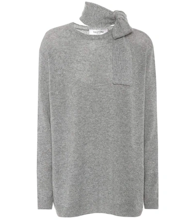 Shop Valentino Cashmere Sweater In Grey