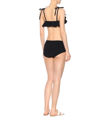 Shop Karla Colletto Zaha Bikini Top In Black