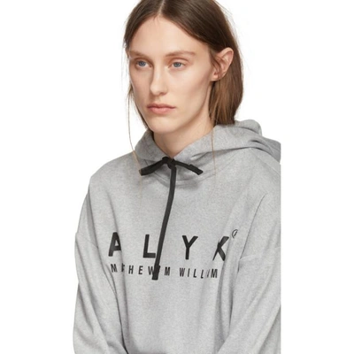 Shop Alyx 1017  9sm Grey T-shirt Hoodie In 002 Gray