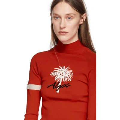 Shop Alyx 1017  9sm Red Logo Turtleneck In 033 Red