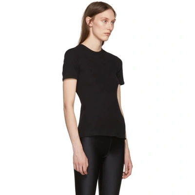 Shop Alyx 1017  9sm Black Ribbed T-shirt In 001 Black