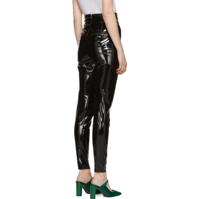 Shop Alyx Black Vinyl Leggings