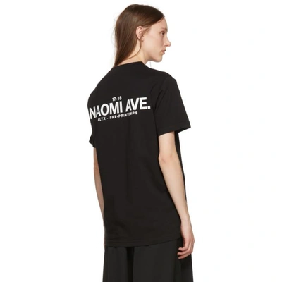 Shop Alyx 1017  9sm Black Naomi Ave T-shirt In 001 Black