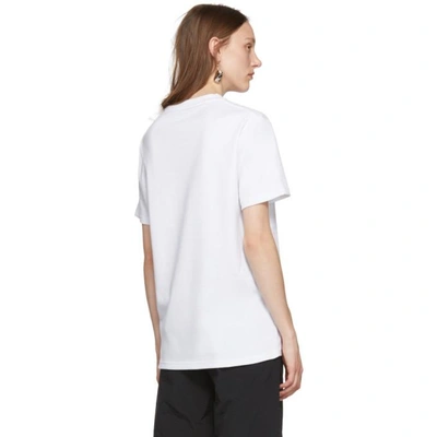 Shop Alyx 1017  9sm White Gothic Logo T-shirt In 007 White