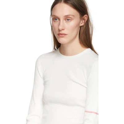 Shop Alyx White Long Sleeve Ribbed T-shirt